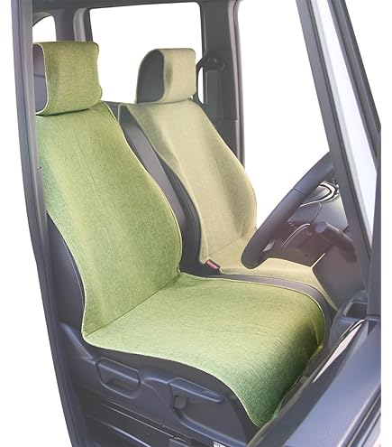 けだまさま専用 ご注文品 モカ シートカバー コットン 汚れ防止 ナチュラルテイスト 前席用シートカバー | Tomboy